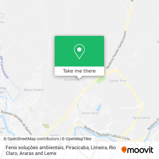Fenix soluções ambientais map