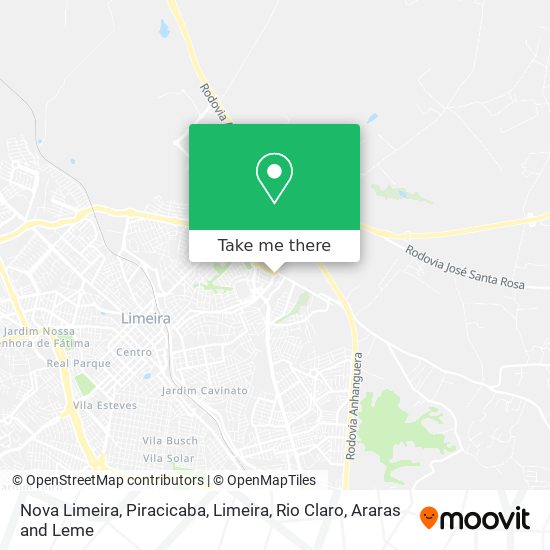 Mapa Nova Limeira