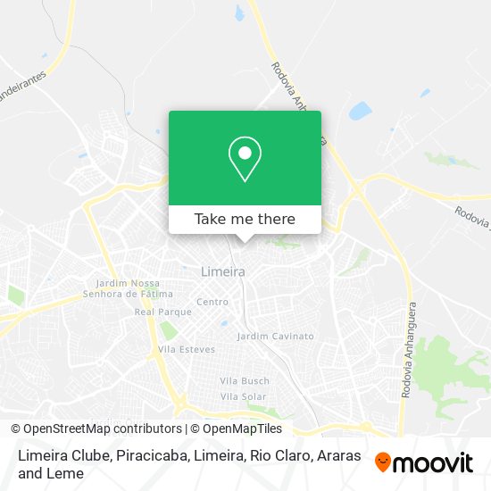 Mapa Limeira Clube