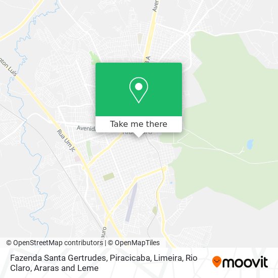 Fazenda Santa Gertrudes map