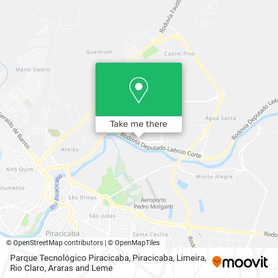 Parque Tecnológico Piracicaba map