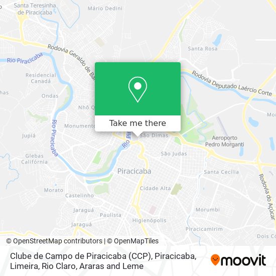 Clube de Campo de Piracicaba (CCP) map