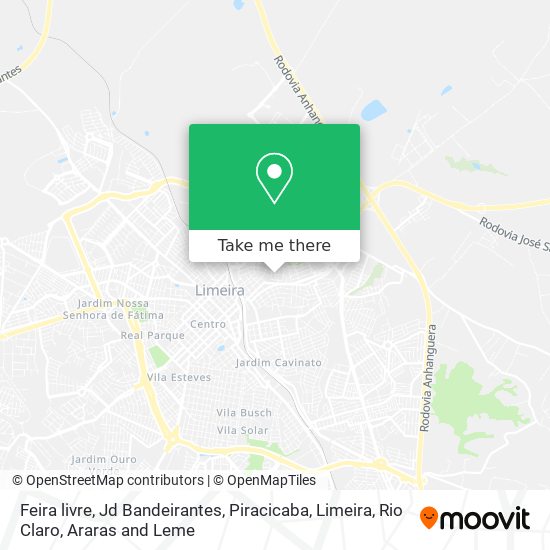 Feira livre, Jd Bandeirantes map