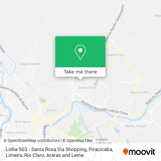 Linha 503 - Santa Rosa Via Shopping map