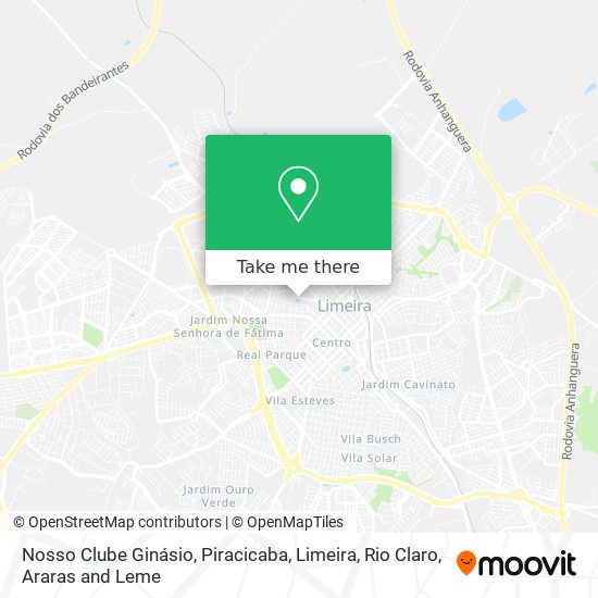 Nosso Clube Ginásio map