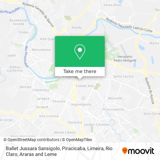 Ballet Jussara Sansigolo map