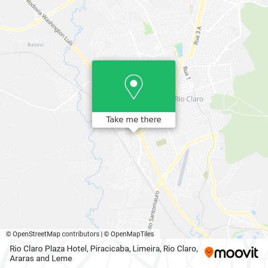 Mapa Rio Claro Plaza Hotel