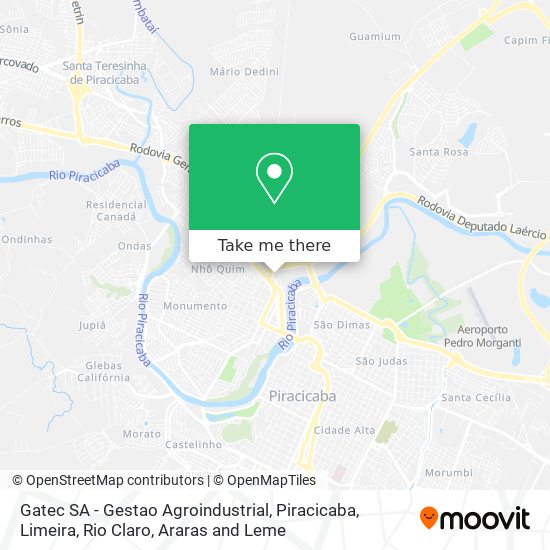 Gatec SA - Gestao Agroindustrial map