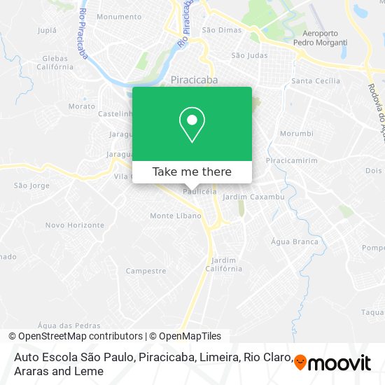 Auto Escola São Paulo map