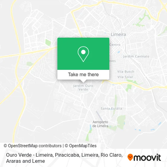 Ouro Verde - Limeira map