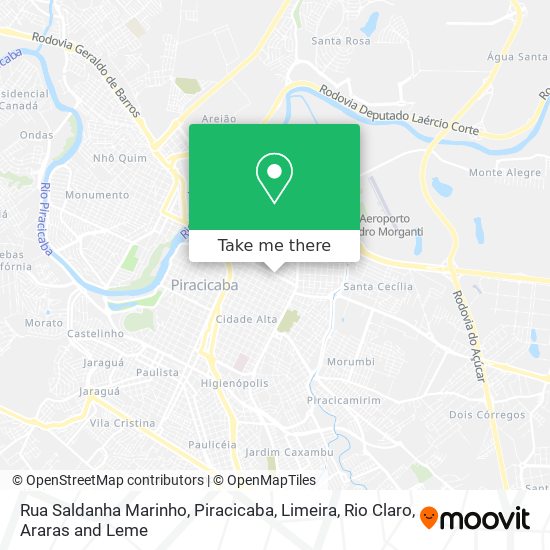 Mapa Rua Saldanha Marinho