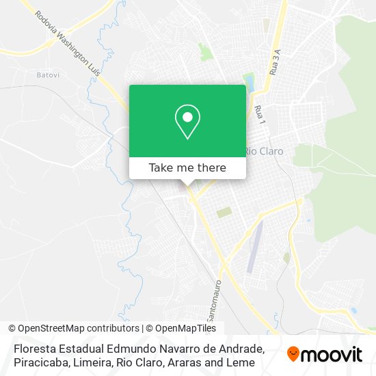 Floresta Estadual Edmundo Navarro de Andrade map