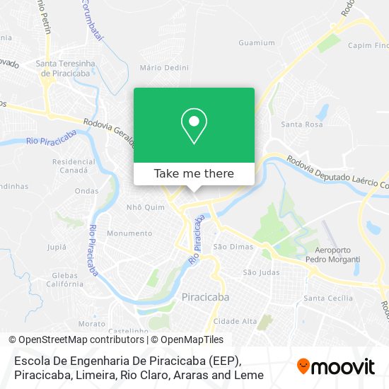 Mapa Escola De Engenharia De Piracicaba (EEP)