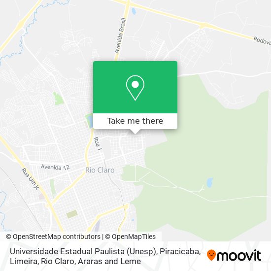 Universidade Estadual Paulista (Unesp) map