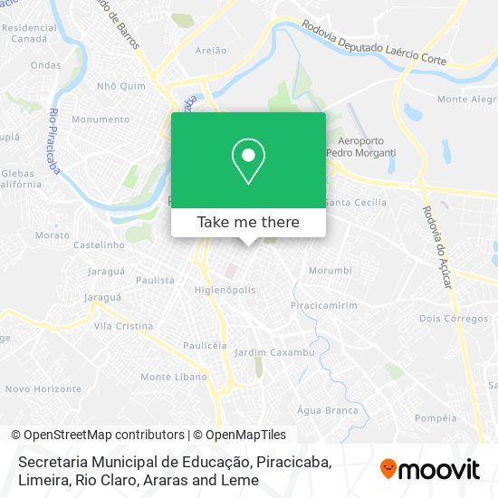 Secretaria Municipal de Educação map