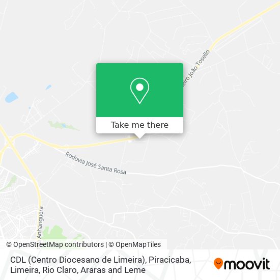 CDL (Centro Diocesano de Limeira) map