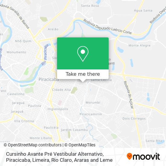 Cursinho Avante Pré Vestibular Alternativo map