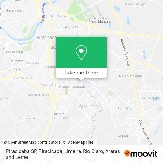 Piracicaba-SP map