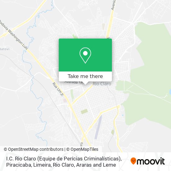 Mapa I.C. Rio Claro (Equipe de Perícias Criminalísticas)