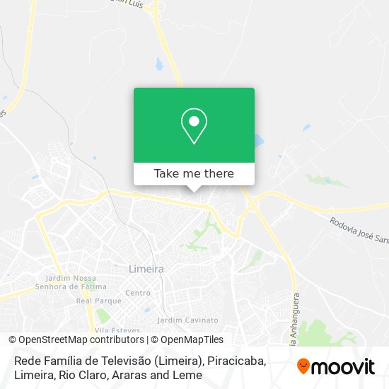 Rede Família de Televisão (Limeira) map