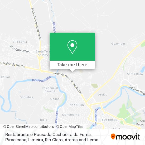 Restaurante e Pousada Cachoeira da Furna map