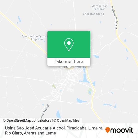 Usina Sao José Acucar e Alcool map