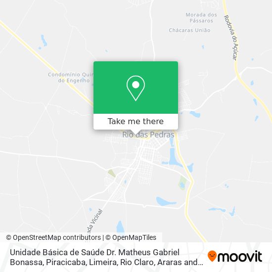 Unidade Básica de Saúde Dr. Matheus Gabriel Bonassa map