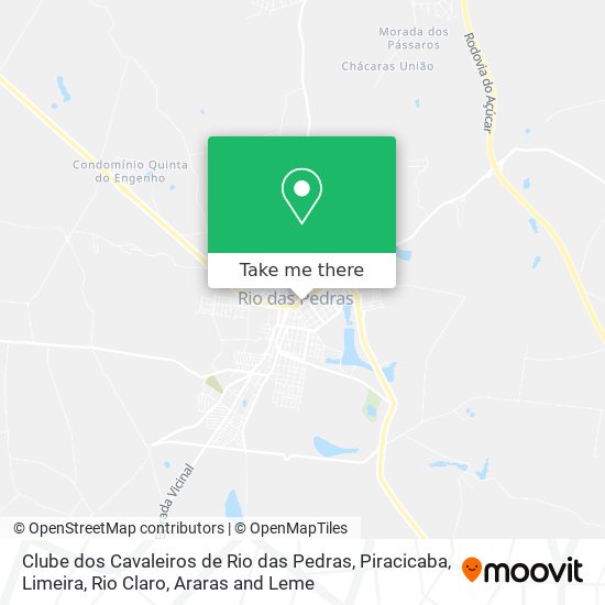 Clube dos Cavaleiros de Rio das Pedras map