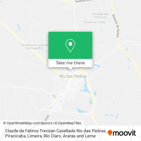 Clayde de Fátima Trevizan Casellade Rio das Pedras map