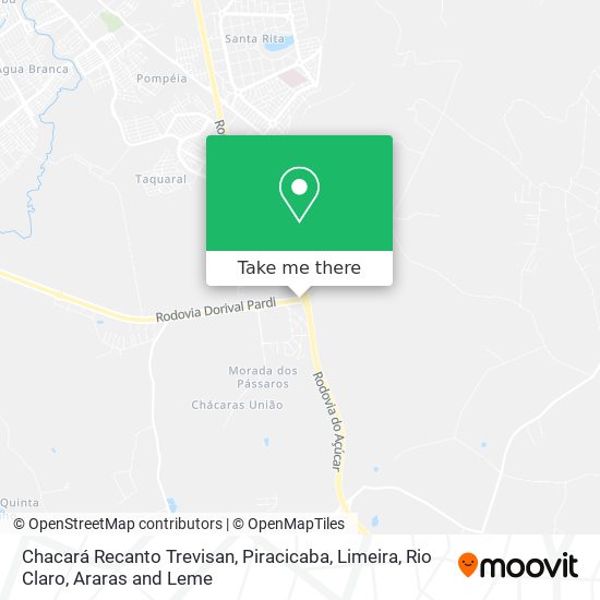 Chacará Recanto Trevisan map
