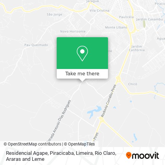 Residencial Agape map