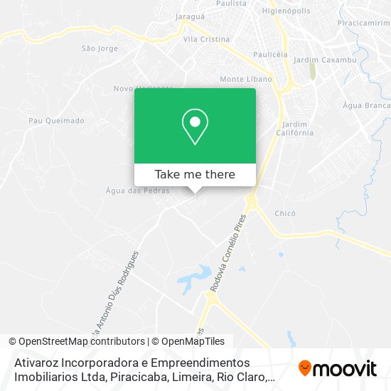Mapa Ativaroz Incorporadora e Empreendimentos Imobiliarios Ltda