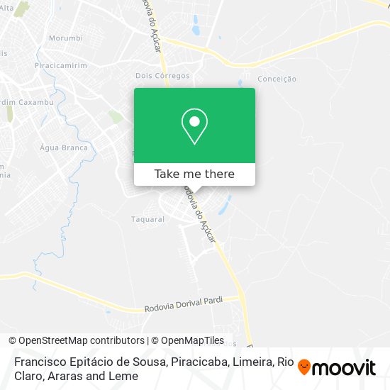 Francisco Epitácio de Sousa map