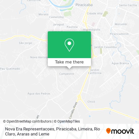 Nova Era Representacoes map
