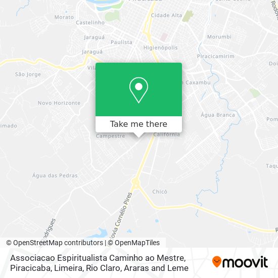 Associacao Espiritualista Caminho ao Mestre map