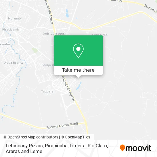 Letuscany Pizzas map