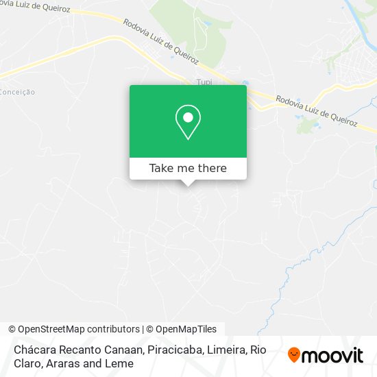 Chácara Recanto Canaan map
