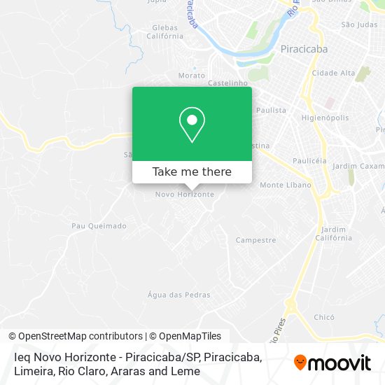 Ieq Novo Horizonte - Piracicaba / SP map
