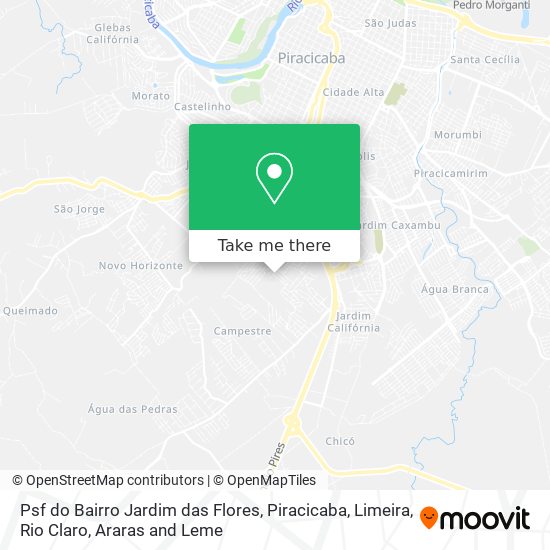 Psf do Bairro Jardim das Flores map