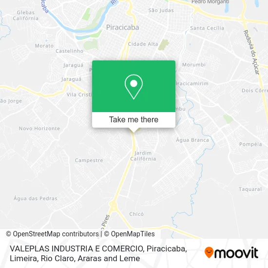 VALEPLAS INDUSTRIA E COMERCIO map