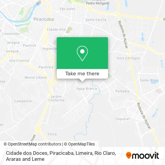 Cidade dos Doces map