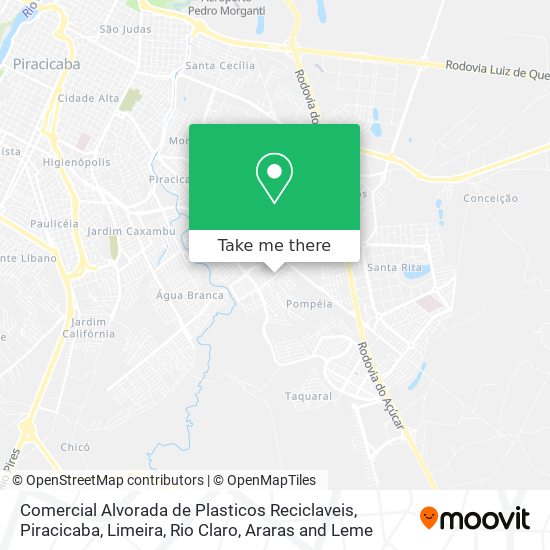 Comercial Alvorada de Plasticos Reciclaveis map