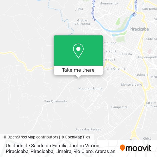 Unidade de Saúde da Família Jardim Vitória Piracicaba map