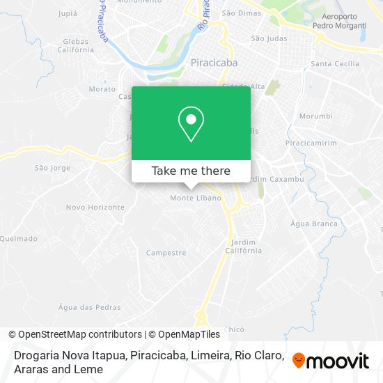 Mapa Drogaria Nova Itapua