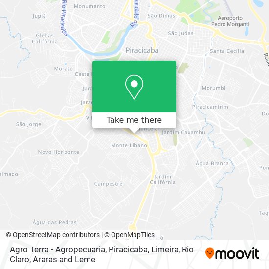 Agro Terra - Agropecuaria map