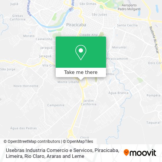 Usebras Industria Comercio e Servicos map