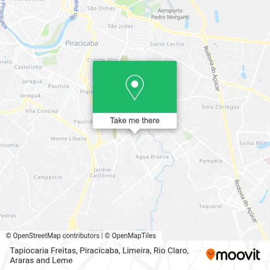 Tapiocaria Freitas map