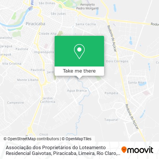 Associação dos Proprietários do Loteamento Residencial Gaivotas map