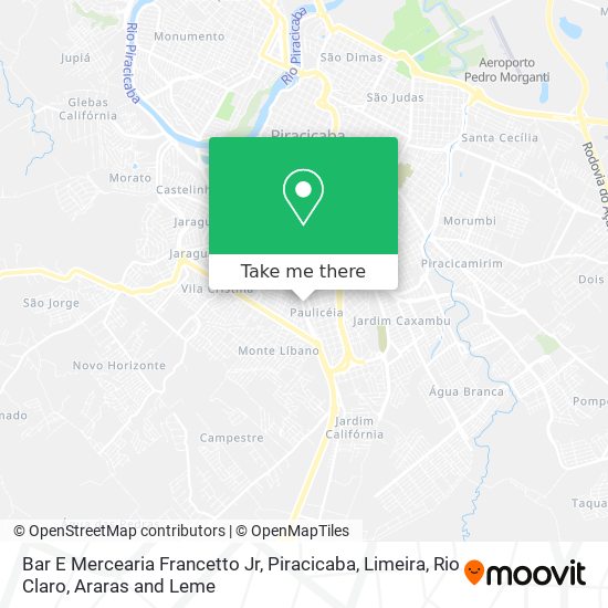 Bar E Mercearia Francetto Jr map