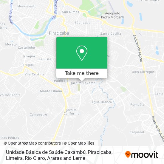 Unidade Básica de Saúde-Caxambú map